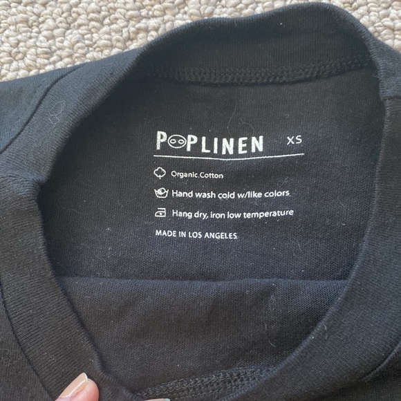 POPLINEN - BLACK CROP LONG SLEEVE - SIZE S - Picture 3 of 4
